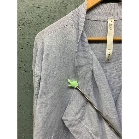 Lululemon Find Your Calm Wrap Size 6 Light Purple Silk Blend Cardigan - Picture 10 of 14